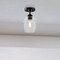 Designers Fountain Summer Jazz 7 in. 1-Light Matte Black Transitional Semi Flush Mount with Clear Glass Shade D310M-SF-MB - alternate 7
